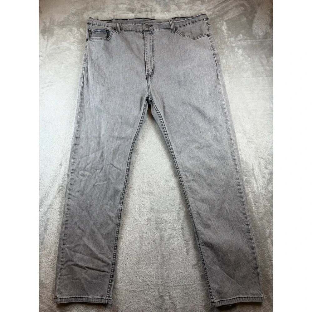 Levi's 505 Jeans Men's 42x32 Gray Denim Straight Fit